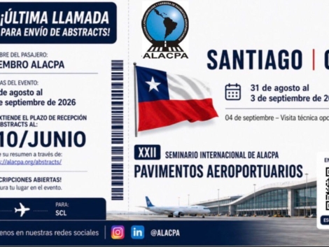 Ultima llamada para envio de abstracts ALACPA 2026 Santiago Chile